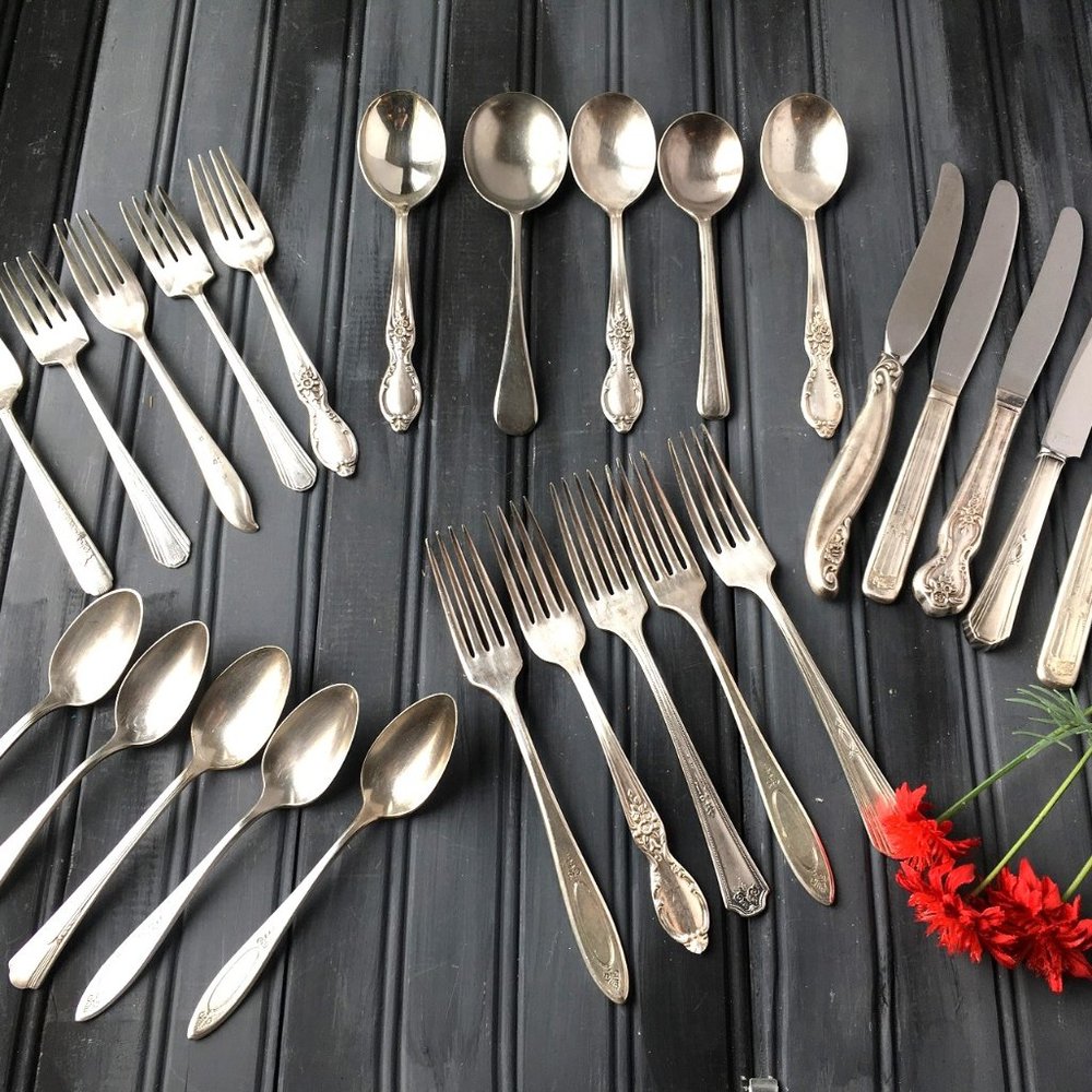 Vintage Silverware Set